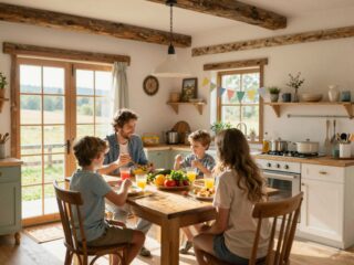 Családi idill egy parasztházban: miért jobb, mint egy szálloda?