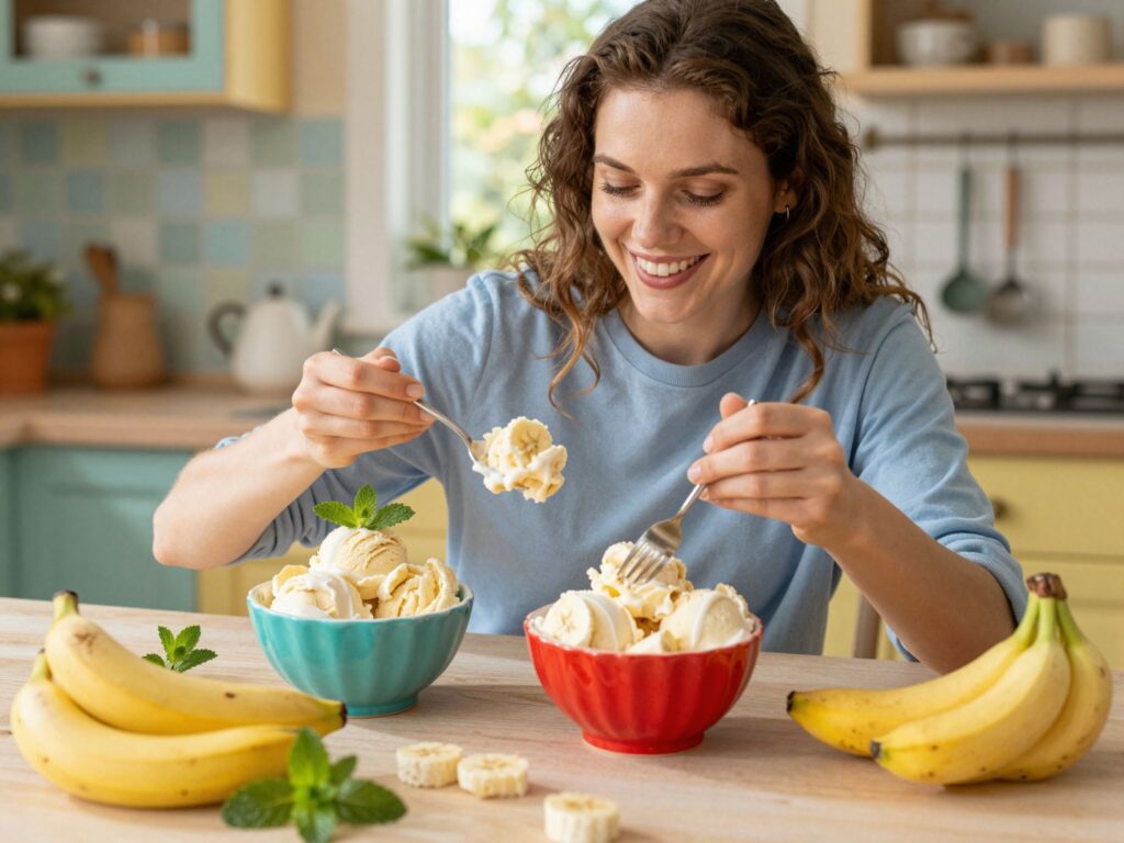 Házi banánfagyi egyszerűen: a legegészségesebb jeges desszert, ami 5 perc alatt kész