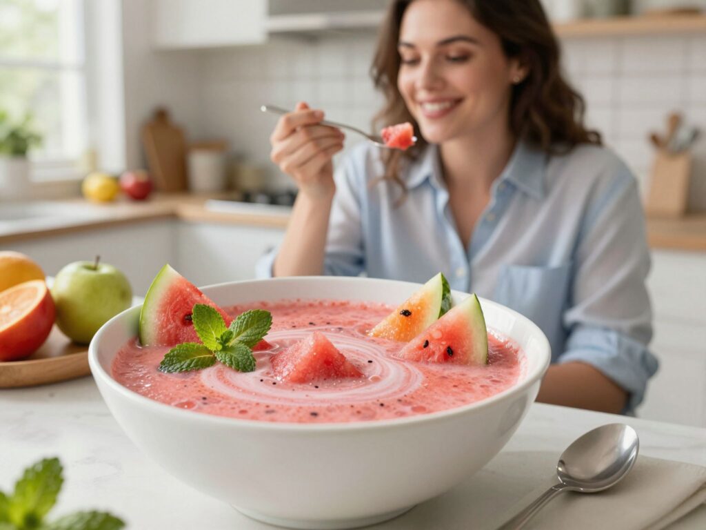 Hideg gyümölcsleves másképp: próbáld ki ezt a különleges dinnyekrémlevest