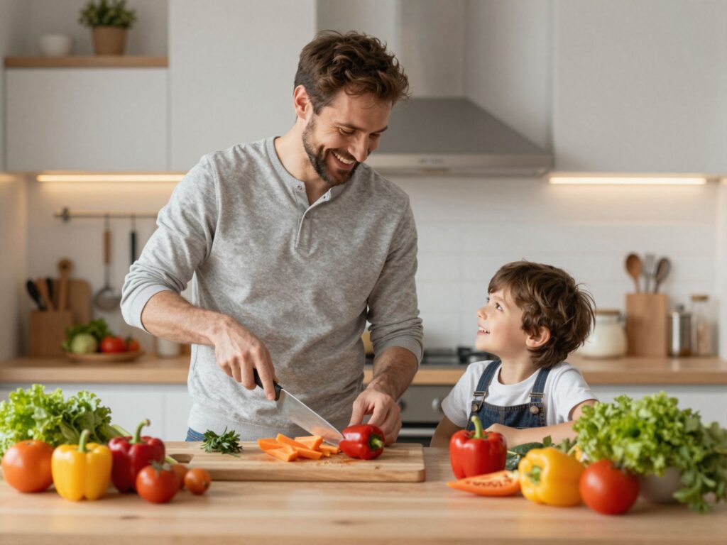 Így néz ki a valóságban, ha az apukák felelnek a vacsoráért