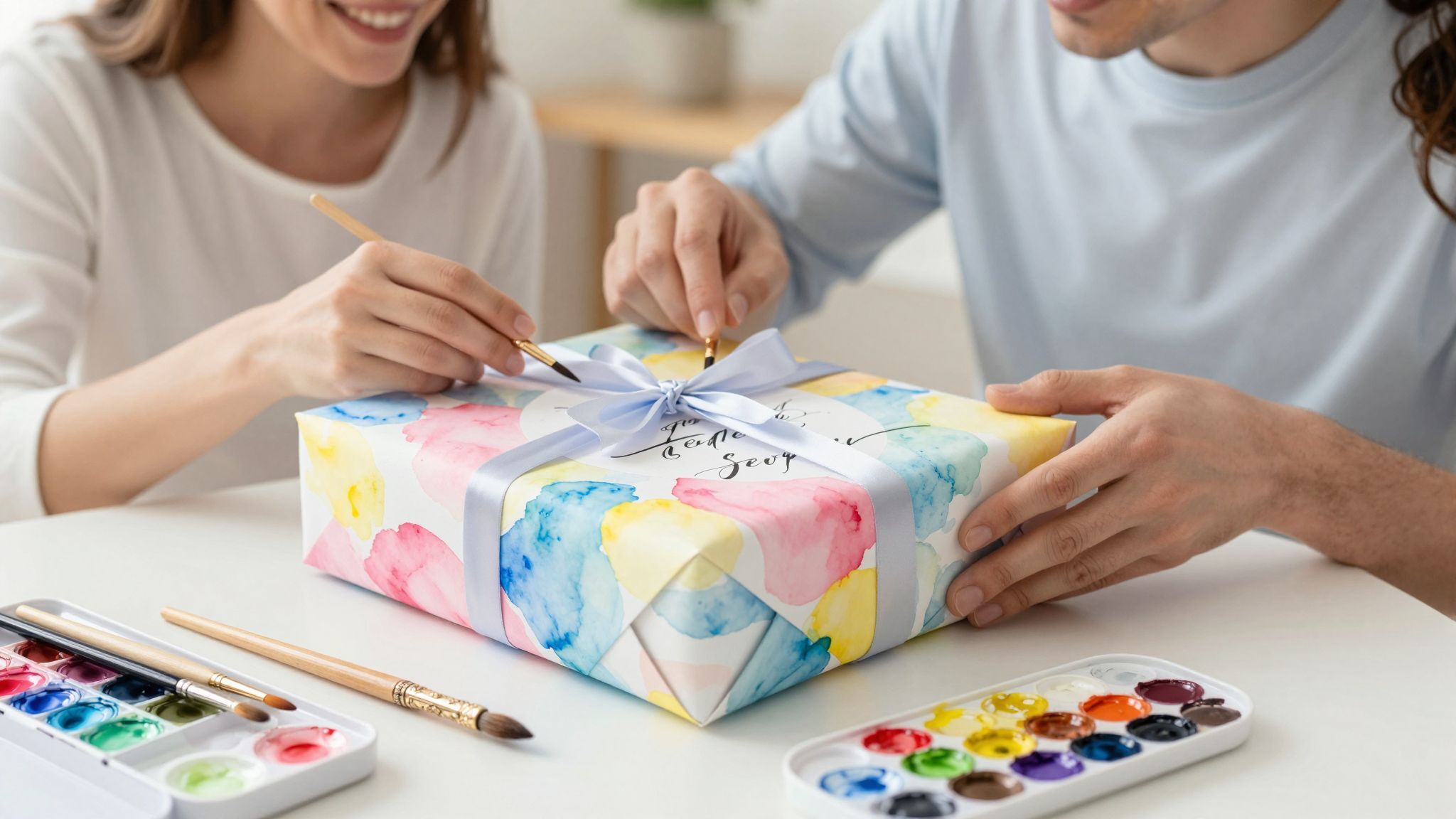 Akvarell és kalligráfia: a kreativitás tökéletes párosa.