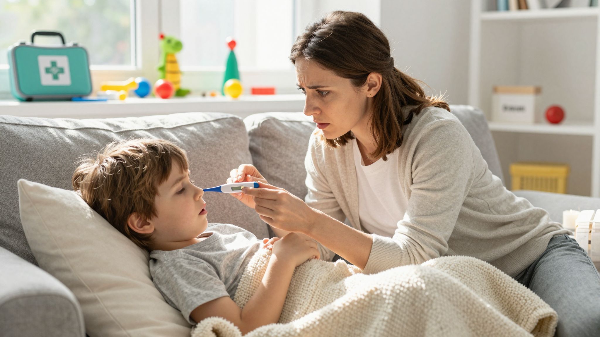 Ha a láz 39°C felett tartós, mentőt hívj!