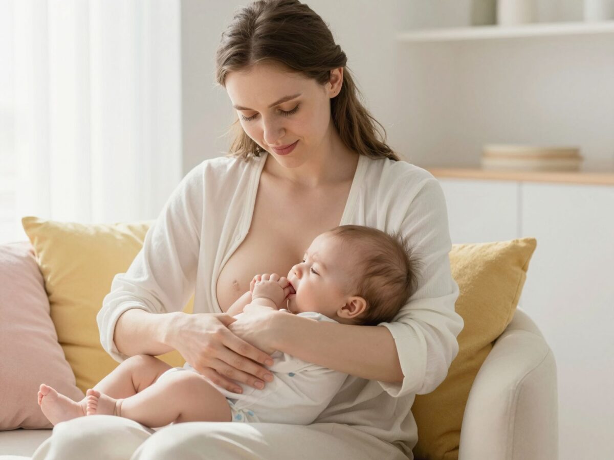 Szoptatási tippek hasfájós babáknak: a helyes mellretétel és testtartás fontossága