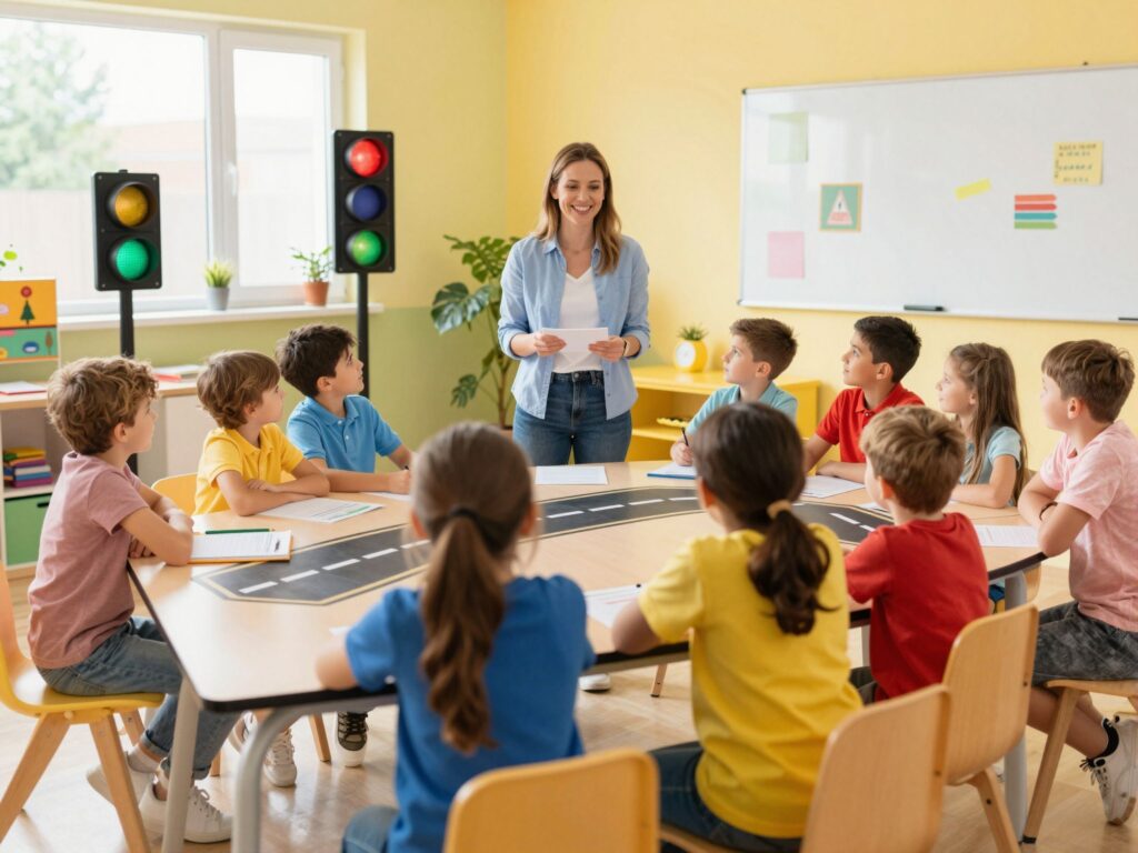 A biztonságos közlekedés alapjait tanítják meg a gyerekeknek az iskolákban