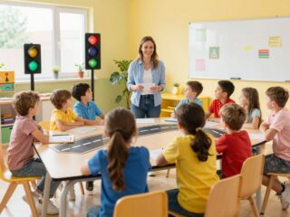 A biztonságos közlekedés alapjait tanítják meg a gyerekeknek az iskolákban