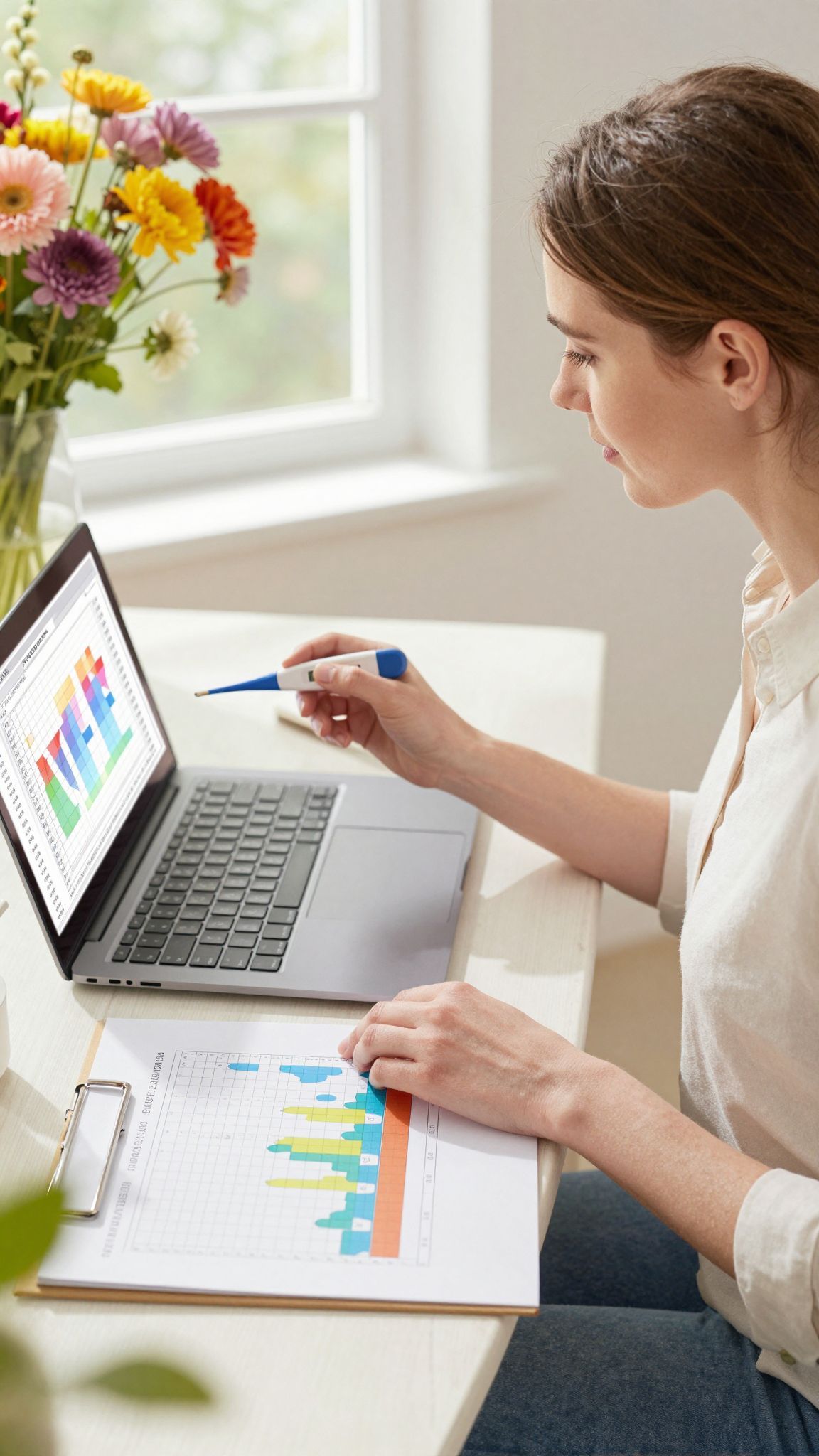 A grafikon segít az ovuláció pontosabb nyomon követésében.