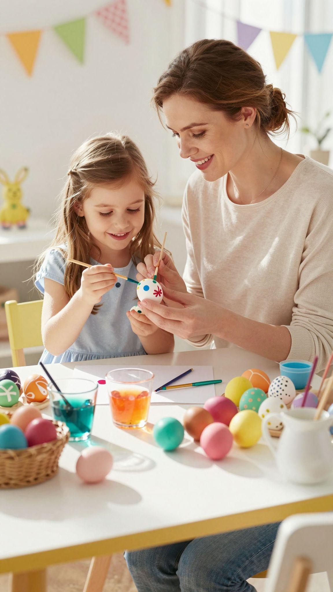 A tojásfestéshez használj védőfelszerelést a tisztaság érdekében!