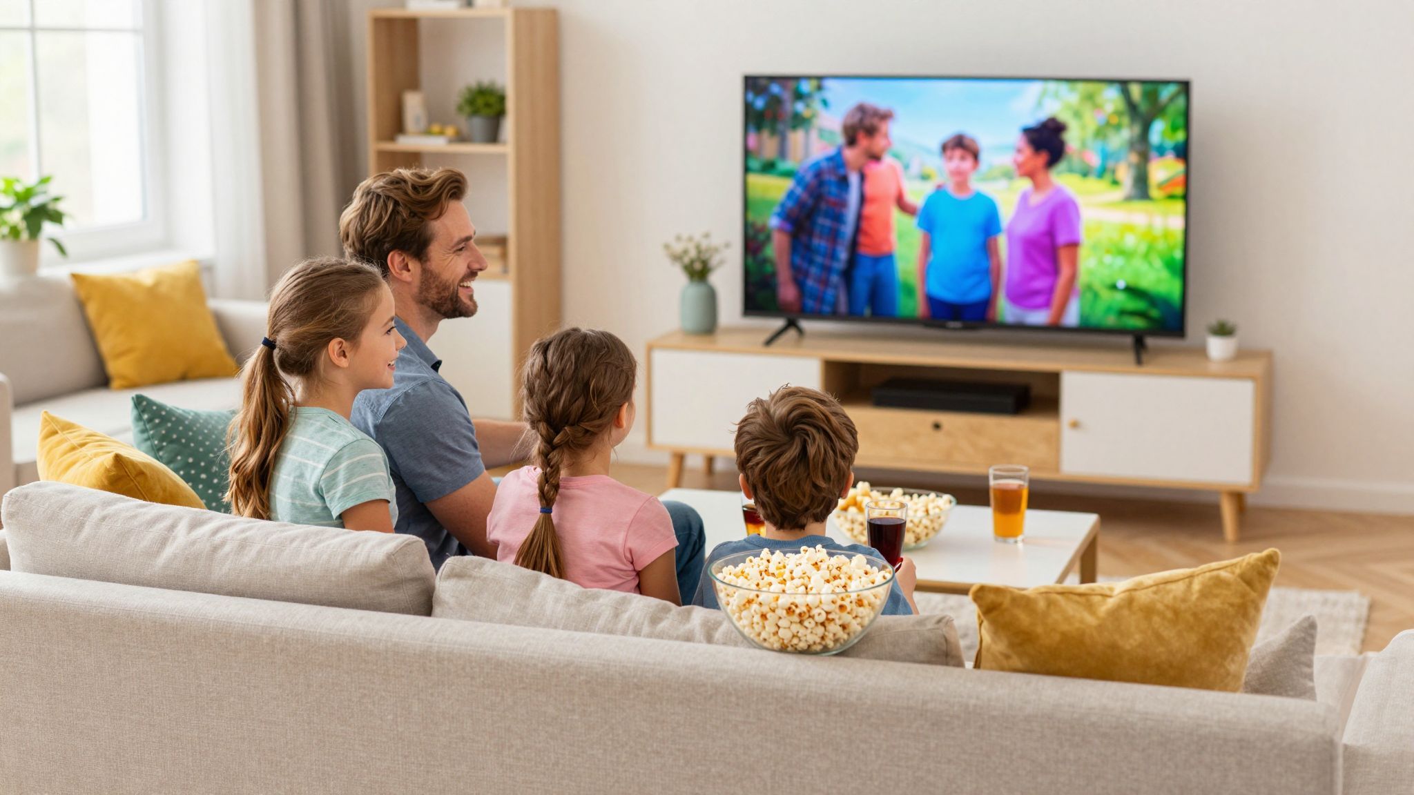 A közös filmezés erősíti a családi kötelékeket.