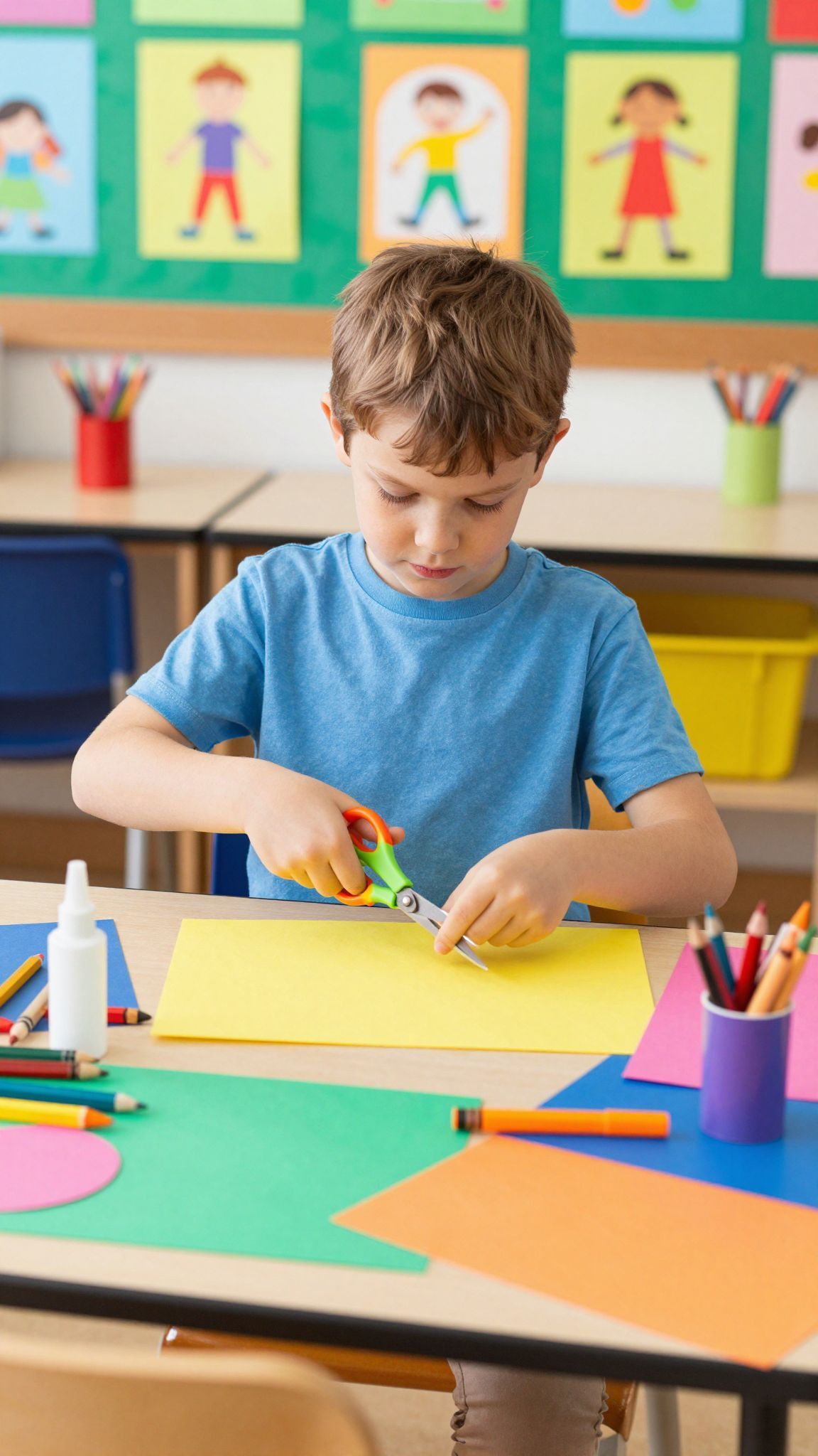 Az ollóhasználat fejleszti a gyerekek koncentrációját is.