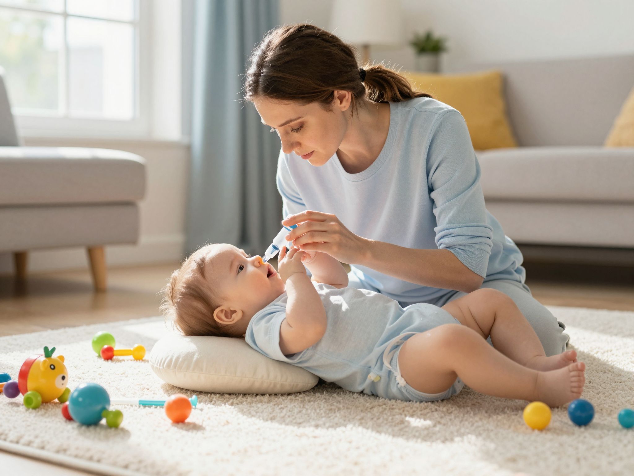 Az orrtisztítás növeli a csecsemők kényelmét és egészségét.