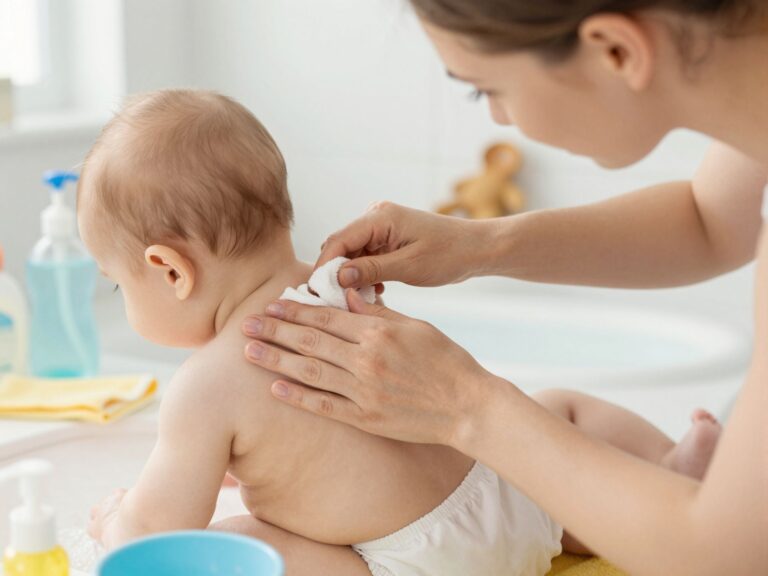 Baba bőrének tisztítása: Hajlatok ápolása lépésről lépésre