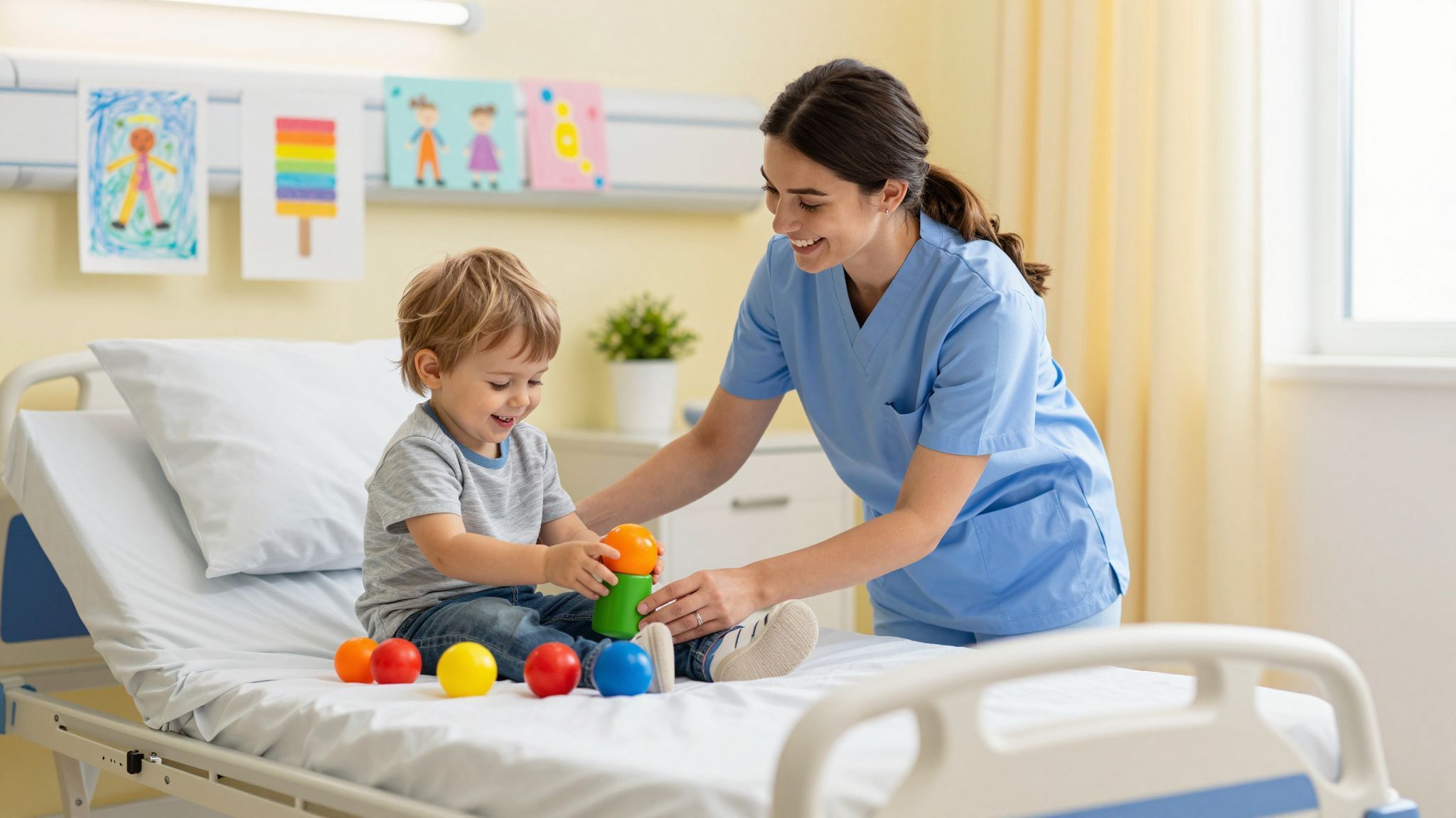 A kórházi élet megpróbáltatása a gyerekek számára különösen nehéz.