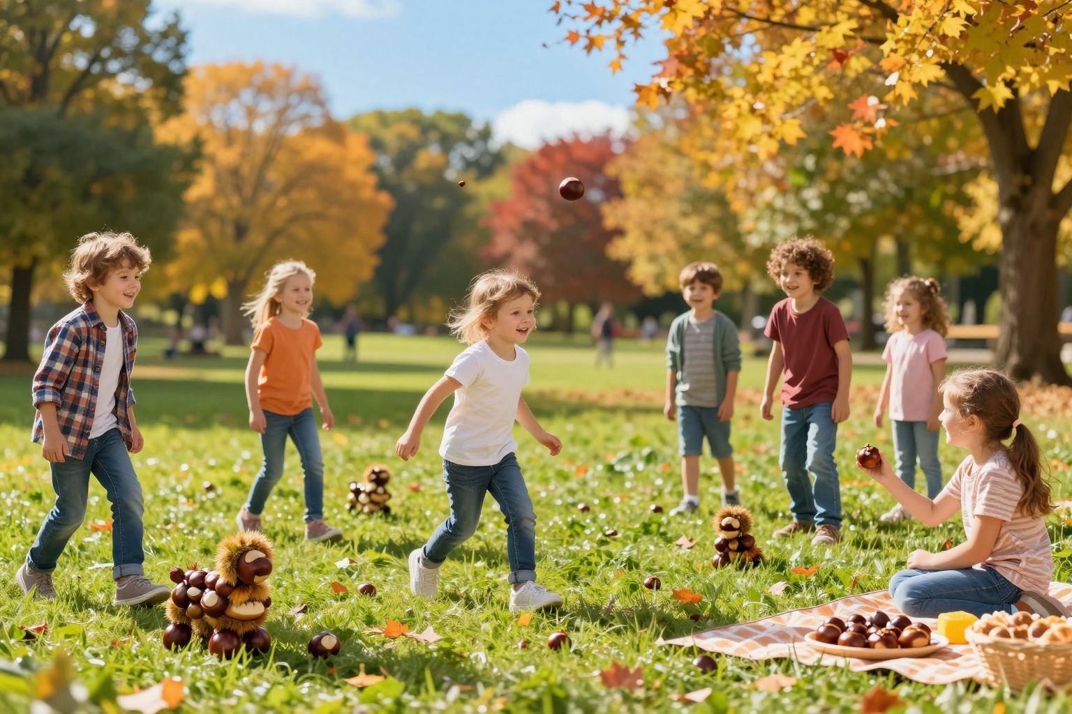 A gesztenyés játékok kreatív módon fejlesztik a gyerekeket.