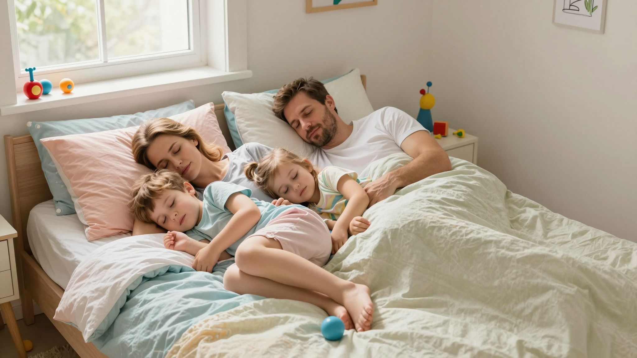 A közös alvás erősíti a testvérek közti kapcsolatot.