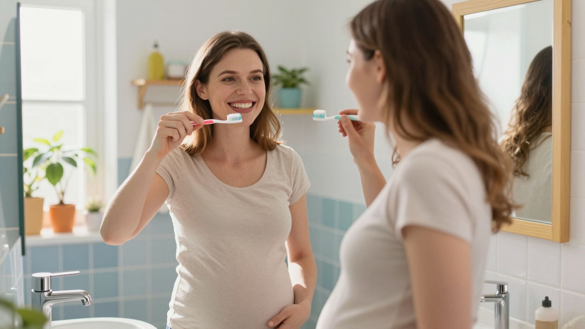 A várandós anyák fogápolása kulcsfontosságú a születendő gyermeknek.