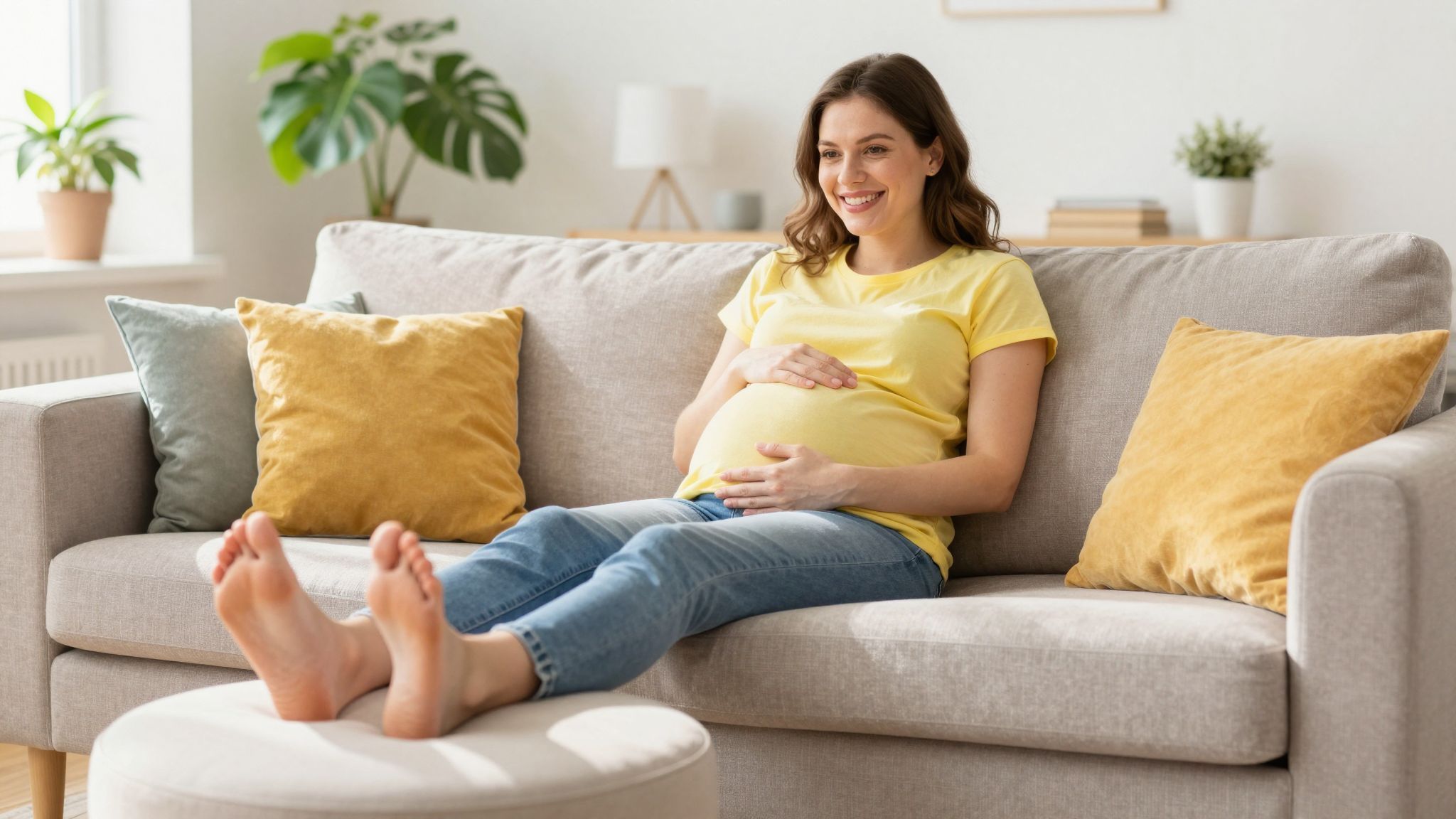 A terhesség alatt a láb hosszabb és szélesebb lehet.