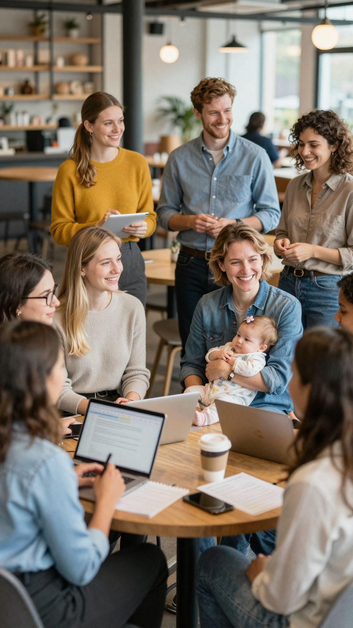 A támogató közösség segít a munka-magánélet egyensúlyában.