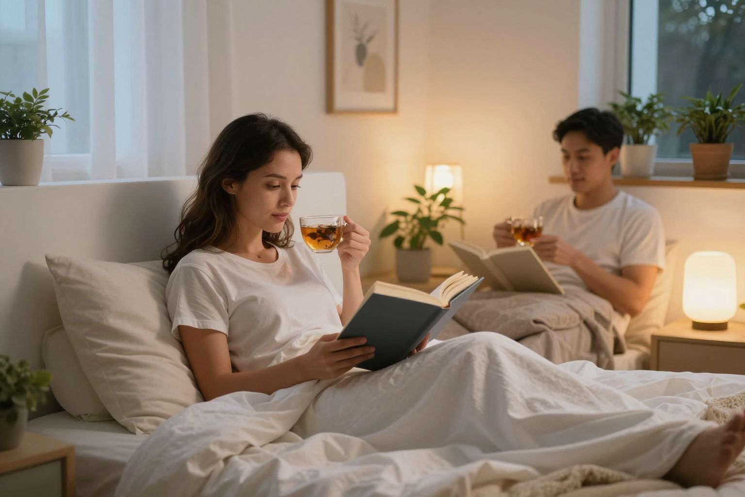 Az esti tevékenységek segíthetnek a stressz csökkentésében.