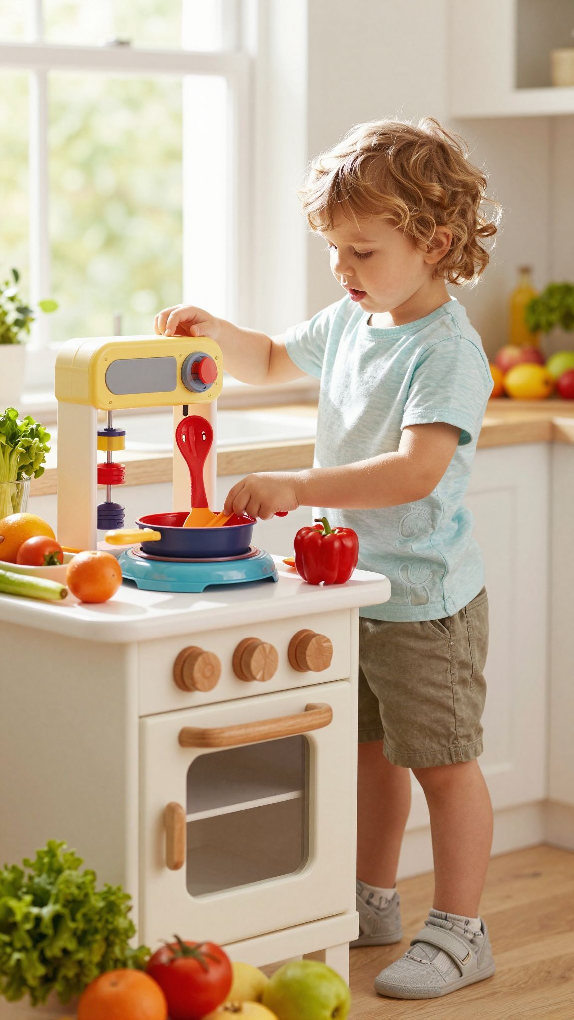 A kis kukták segítik a gyerekek önállóságát a konyhában.