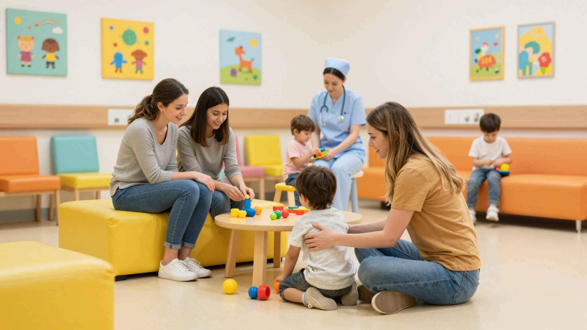 A látogatók fontos szerepet játszanak a gyermek gyógyulásában.