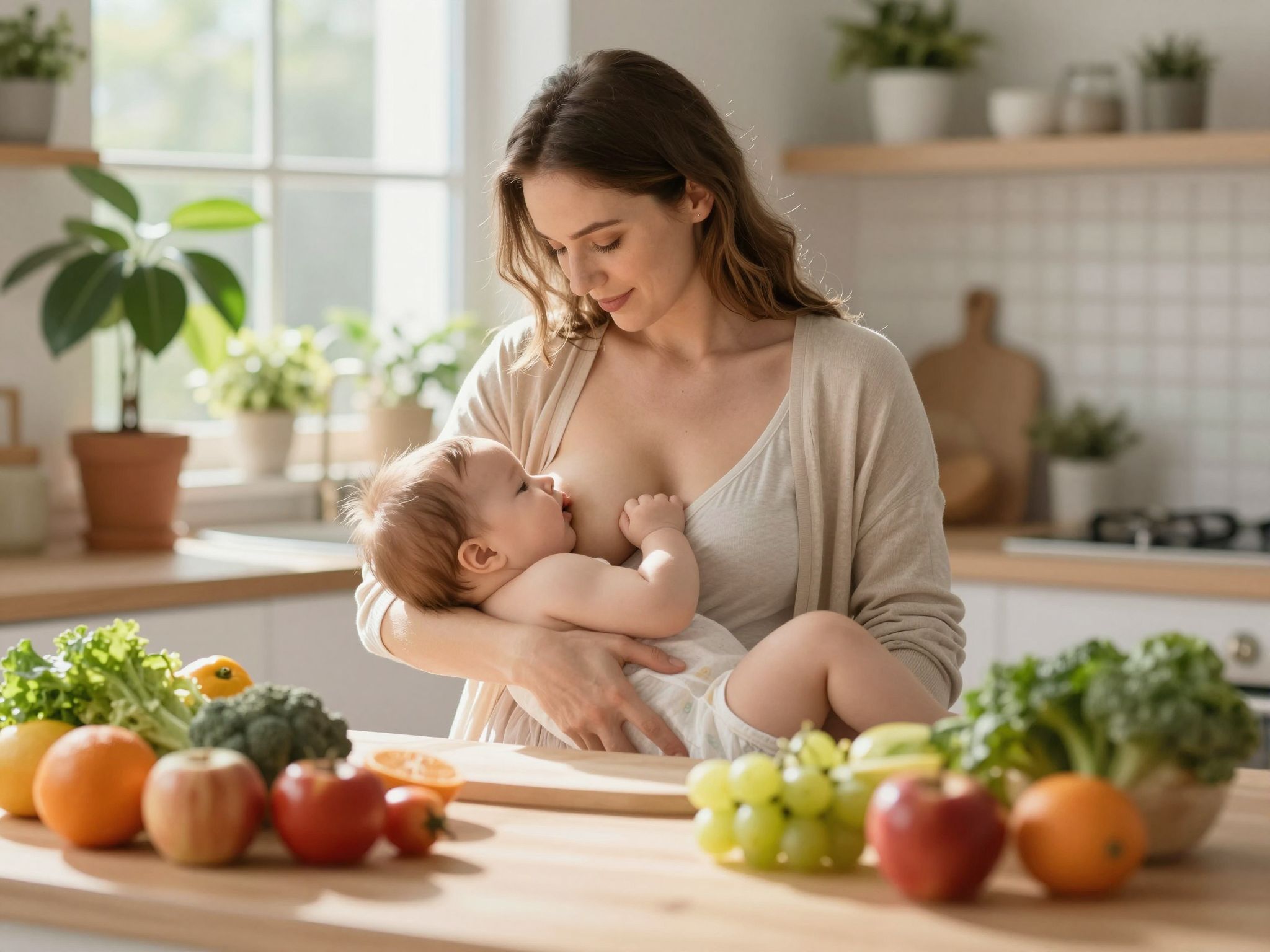A megfelelő táplálkozás erősíti a szoptató anyák immunrendszerét.