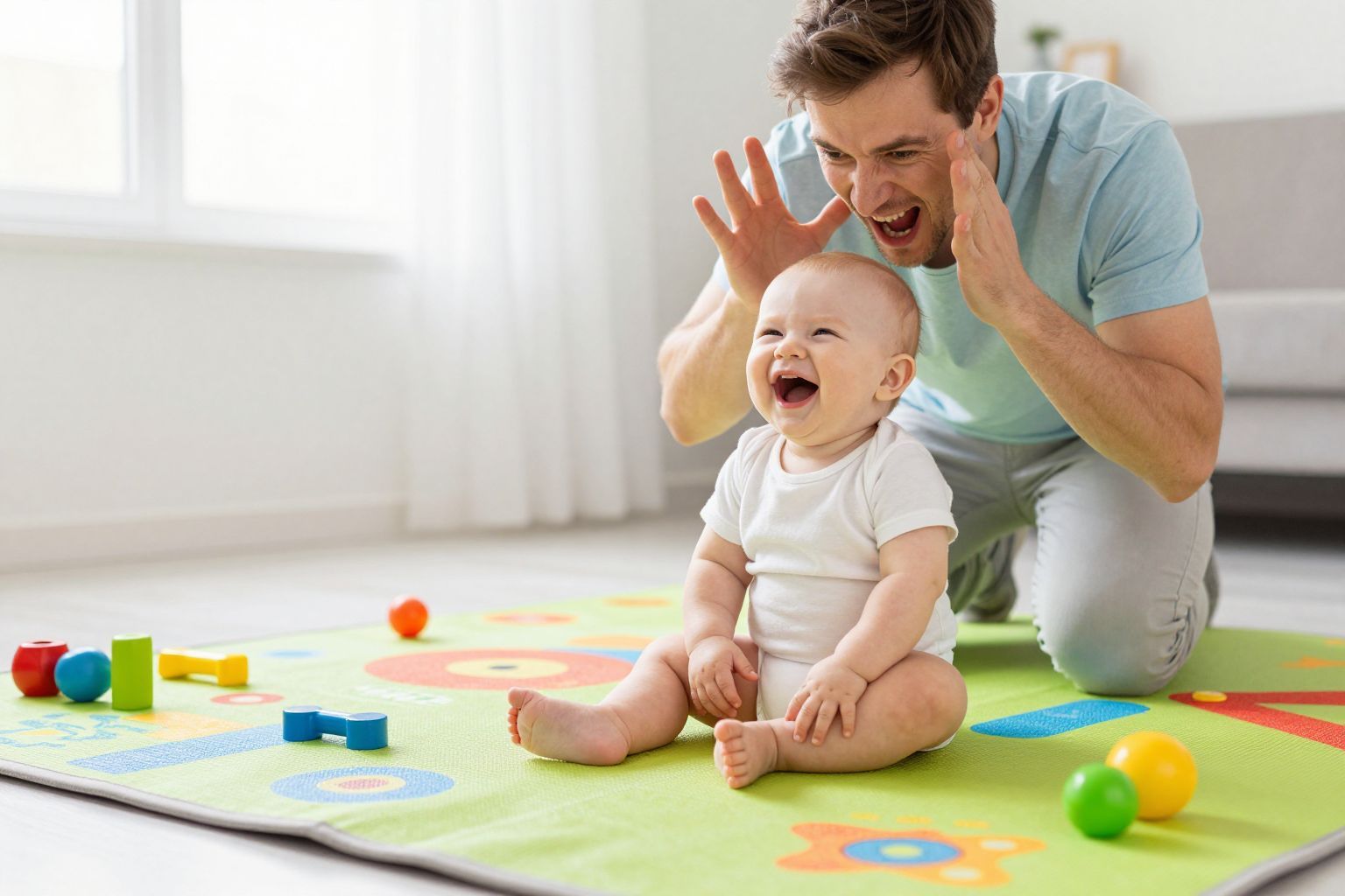 A hangutánzás serkenti a babák nyelvi fejlődését.