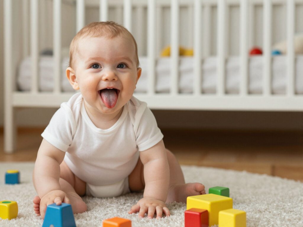 A baba nyelvnyújtogatásának titkai: mikor jelez éhséget, játékot vagy problémát?