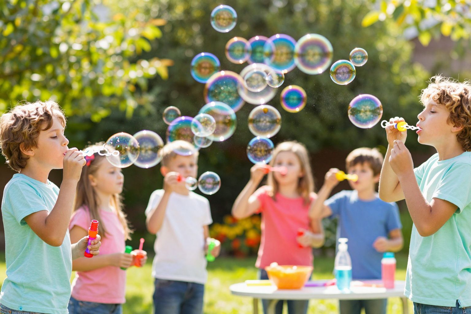 A buborékfújás fejleszti a kézügyességet és a koncentrációt.