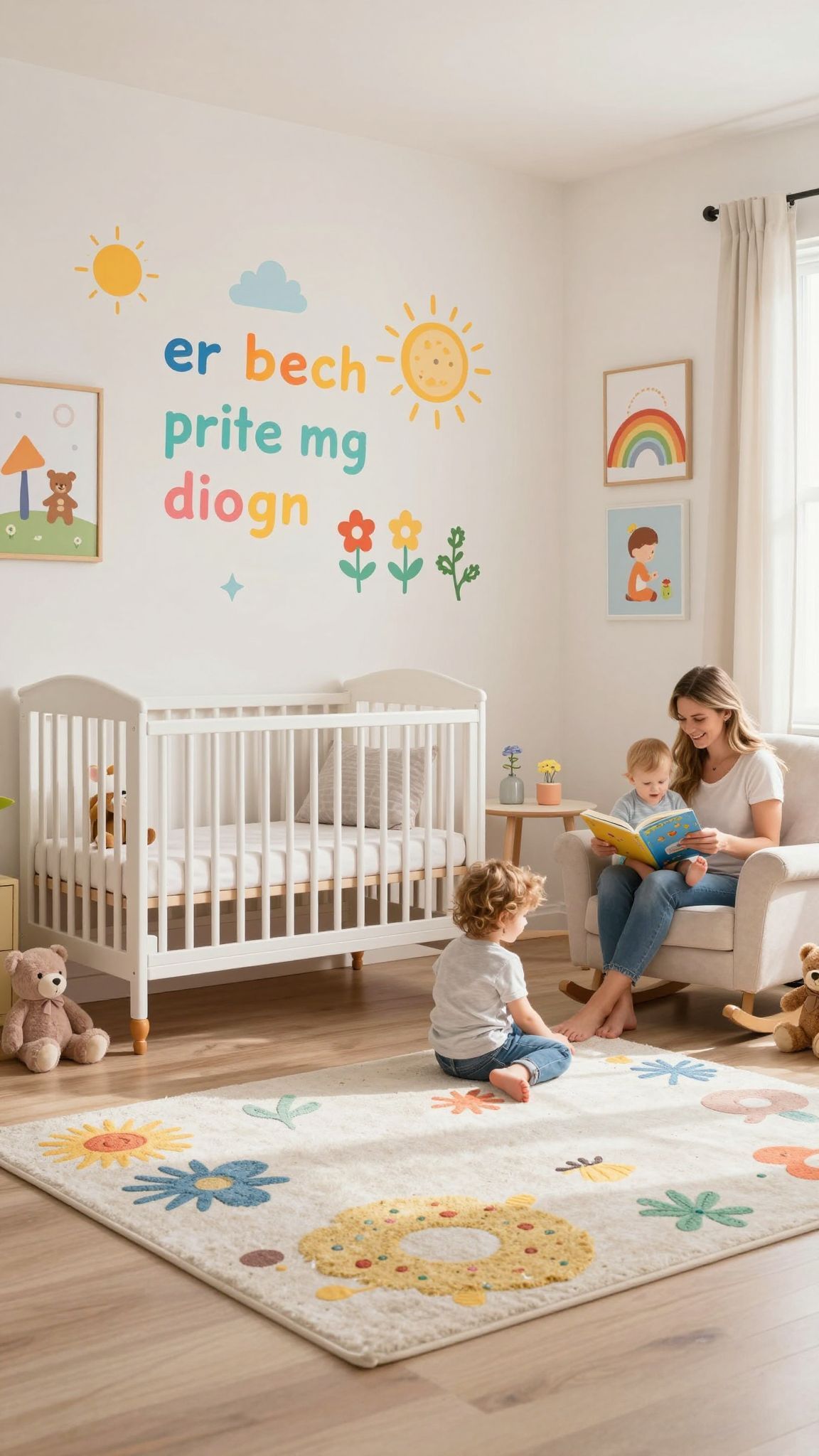 A gyermek növekedésével a dekoráció is változik.