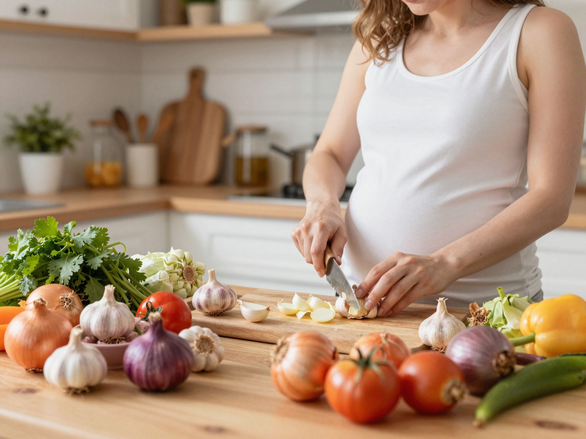 A fokhagyma és a hagyma terhesség alatt erősen elkerült.