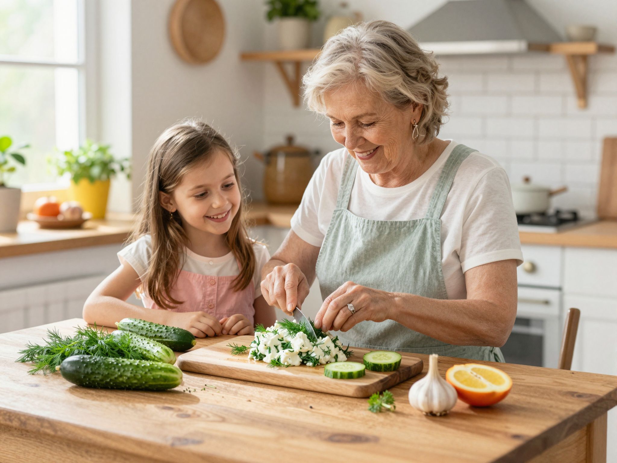 A fokhagyma és kapor kiemeli az uborka frissességét.