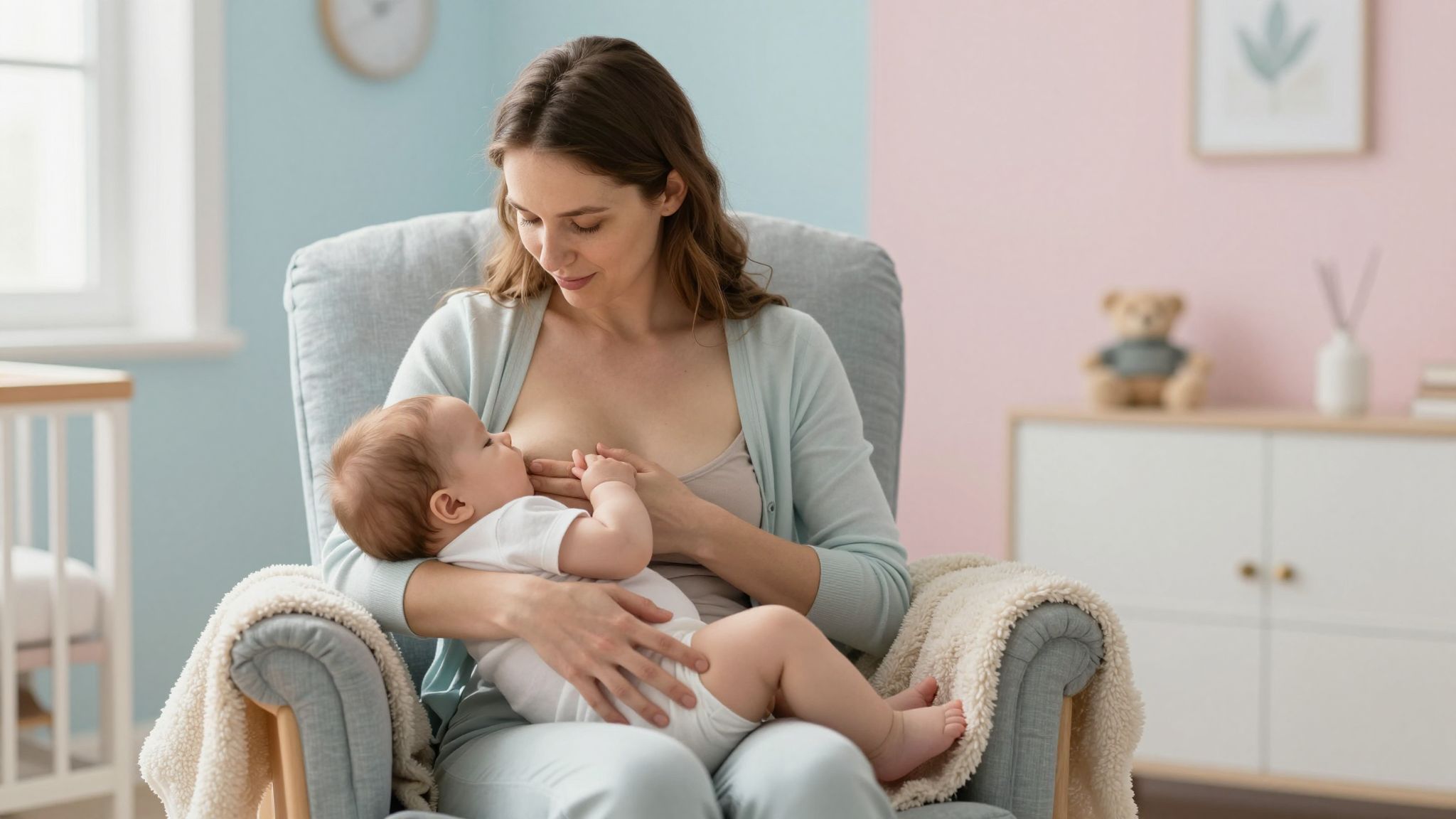 A megfelelő mellre helyezés kulcs a sikeres szoptatáshoz.