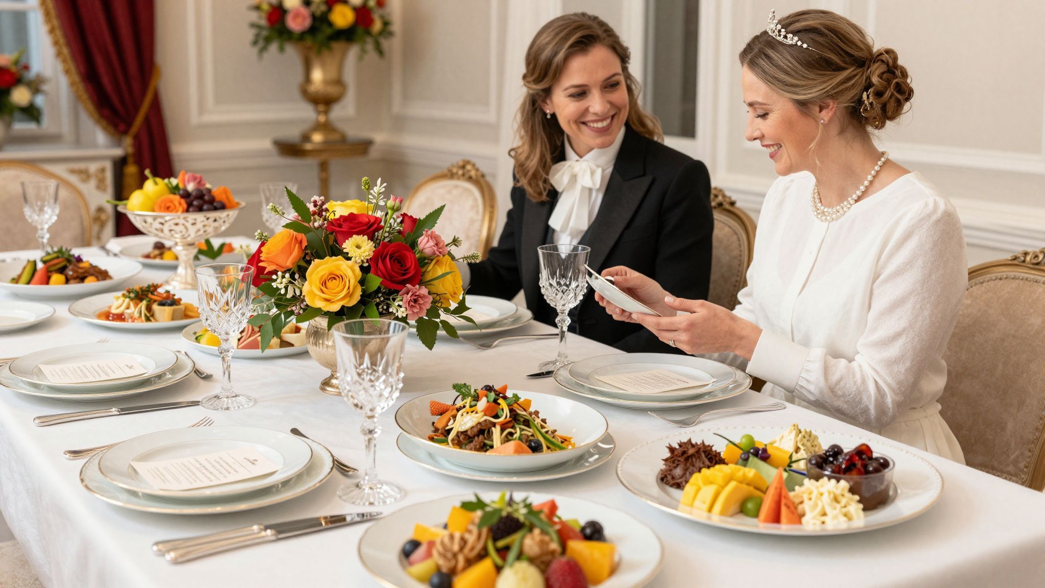 A királyi menüben a tradicionális ízek dominálnak.