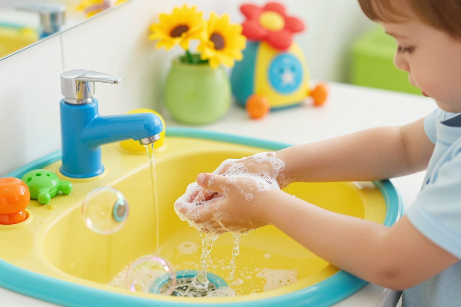 A környezet tisztasága segíti a kéz higiéniáját.