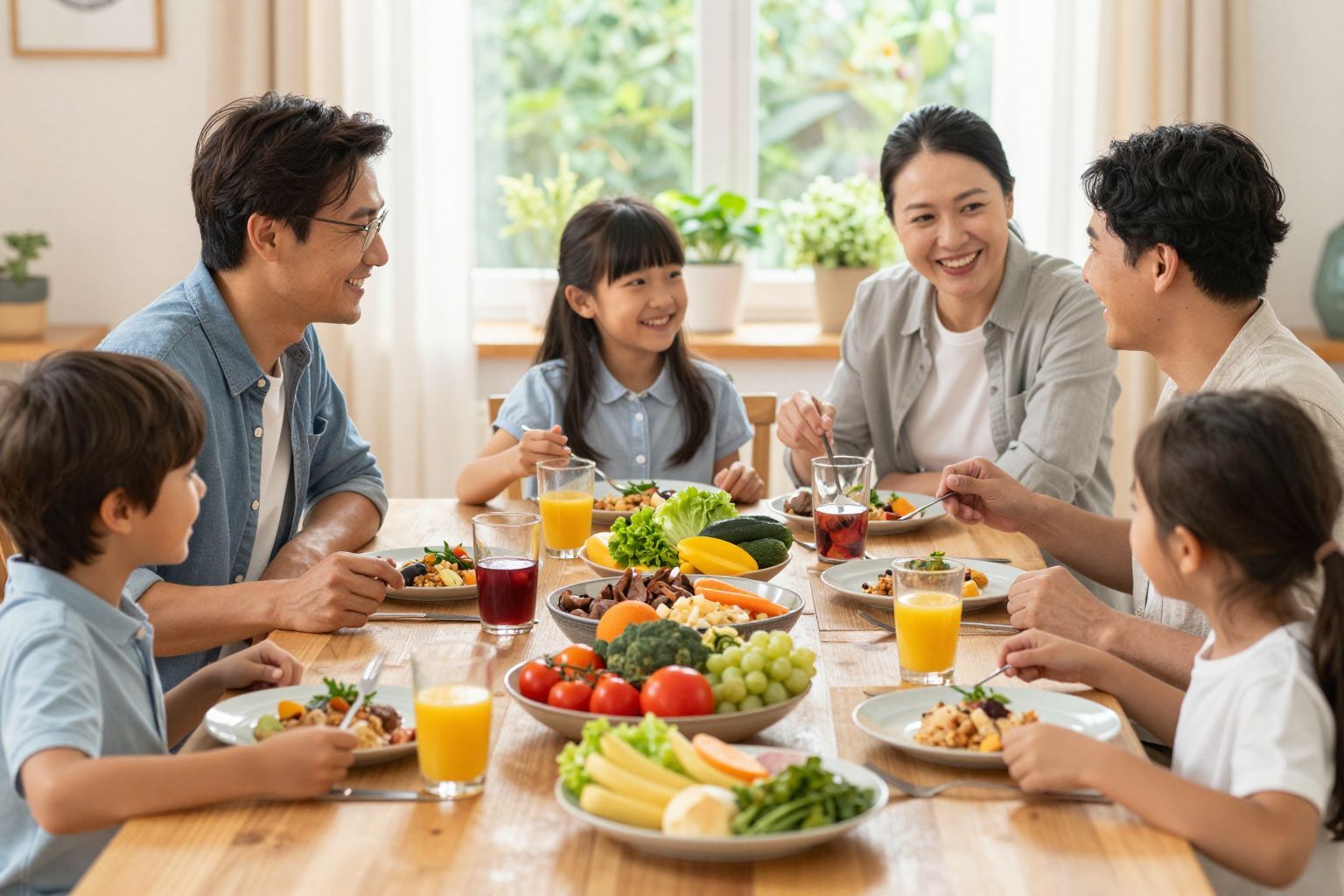 A változatos étrend elősegíti a gyerekek egészséges fejlődését.