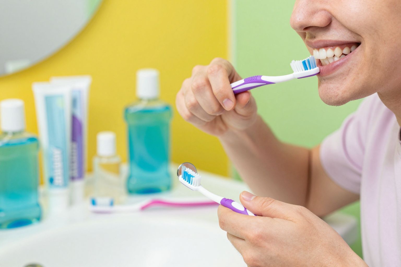 A rendszeres fogselyemhasználat segít a térképnyelv megelőzésében.