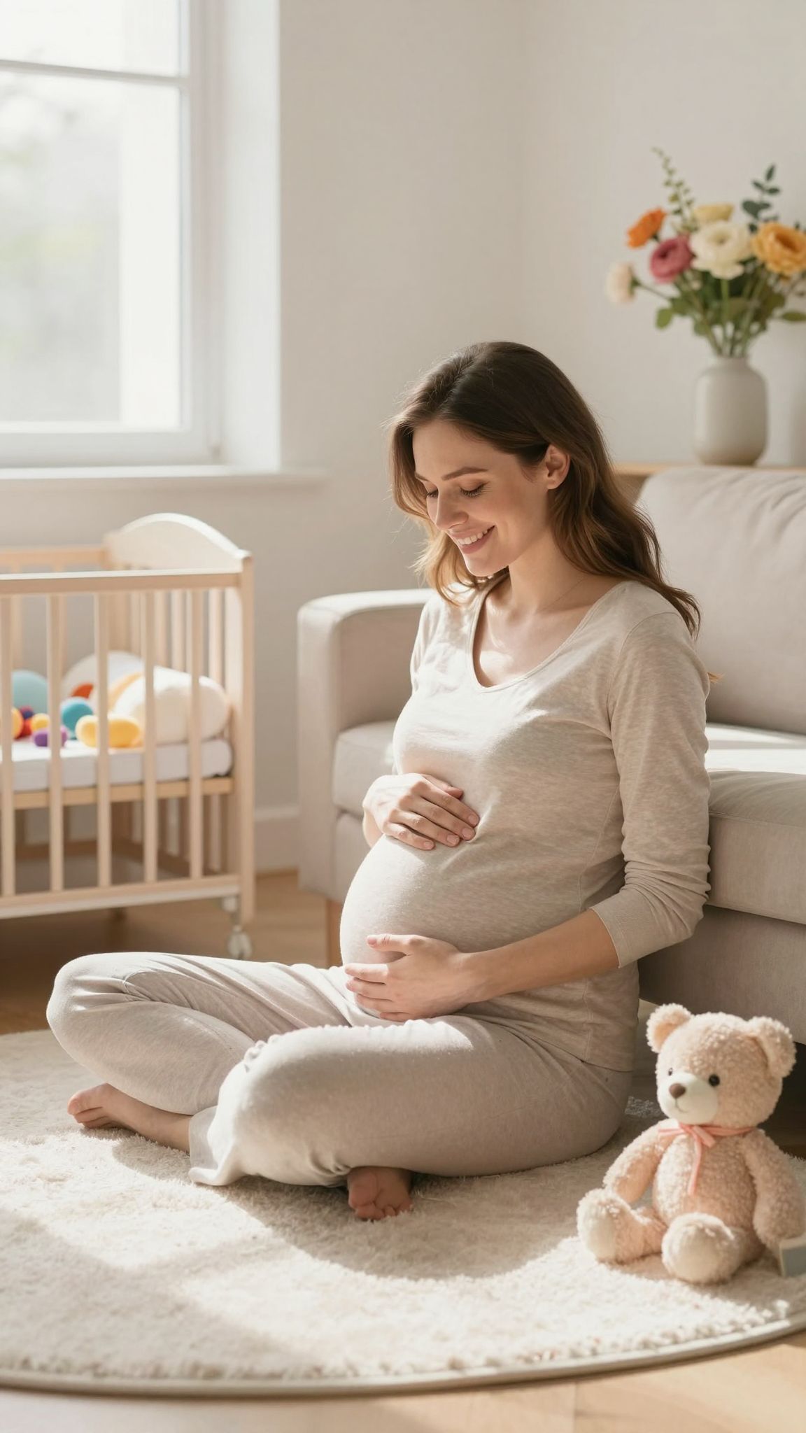 A terhesség végén a baba mozgása csökkenhet.