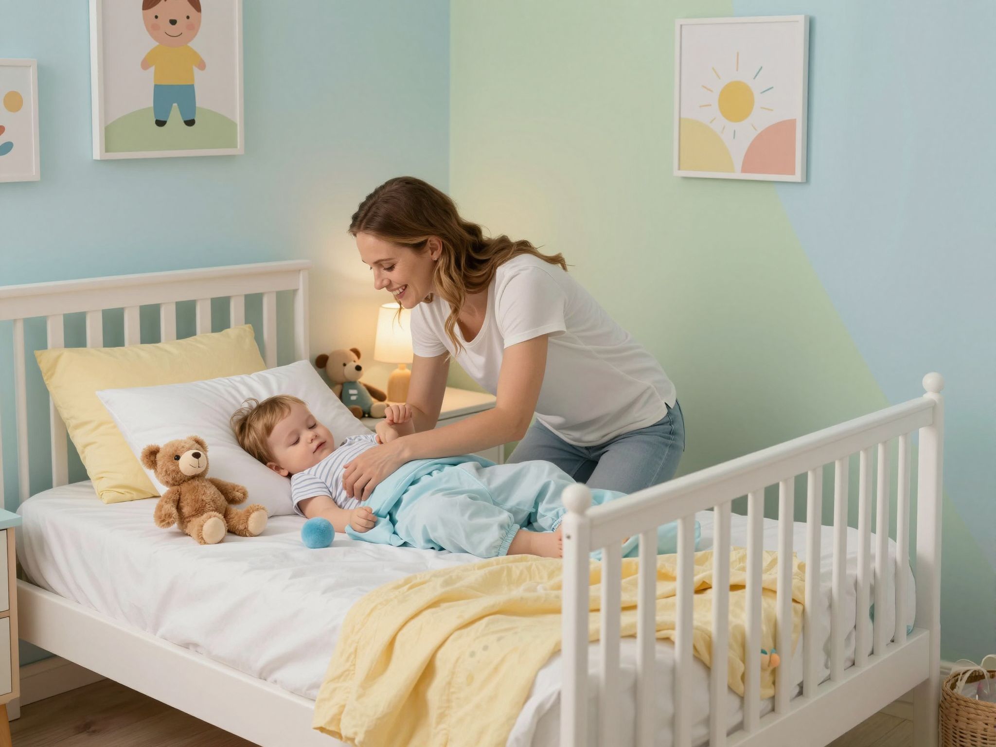 A nagy ágyra áttérés növeli a gyerekek önállóságát.