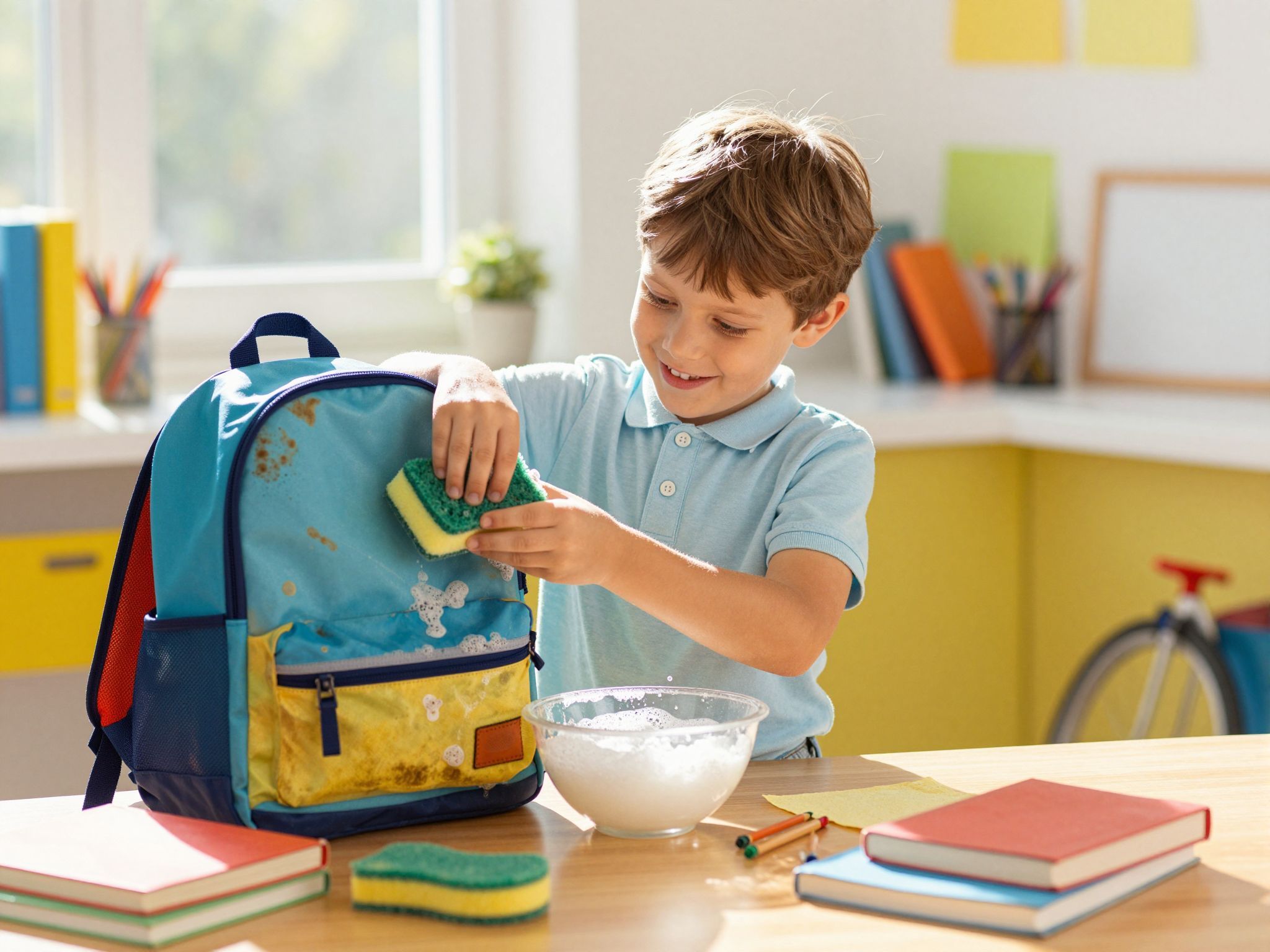 A száradás segít megőrizni a táska anyagát.