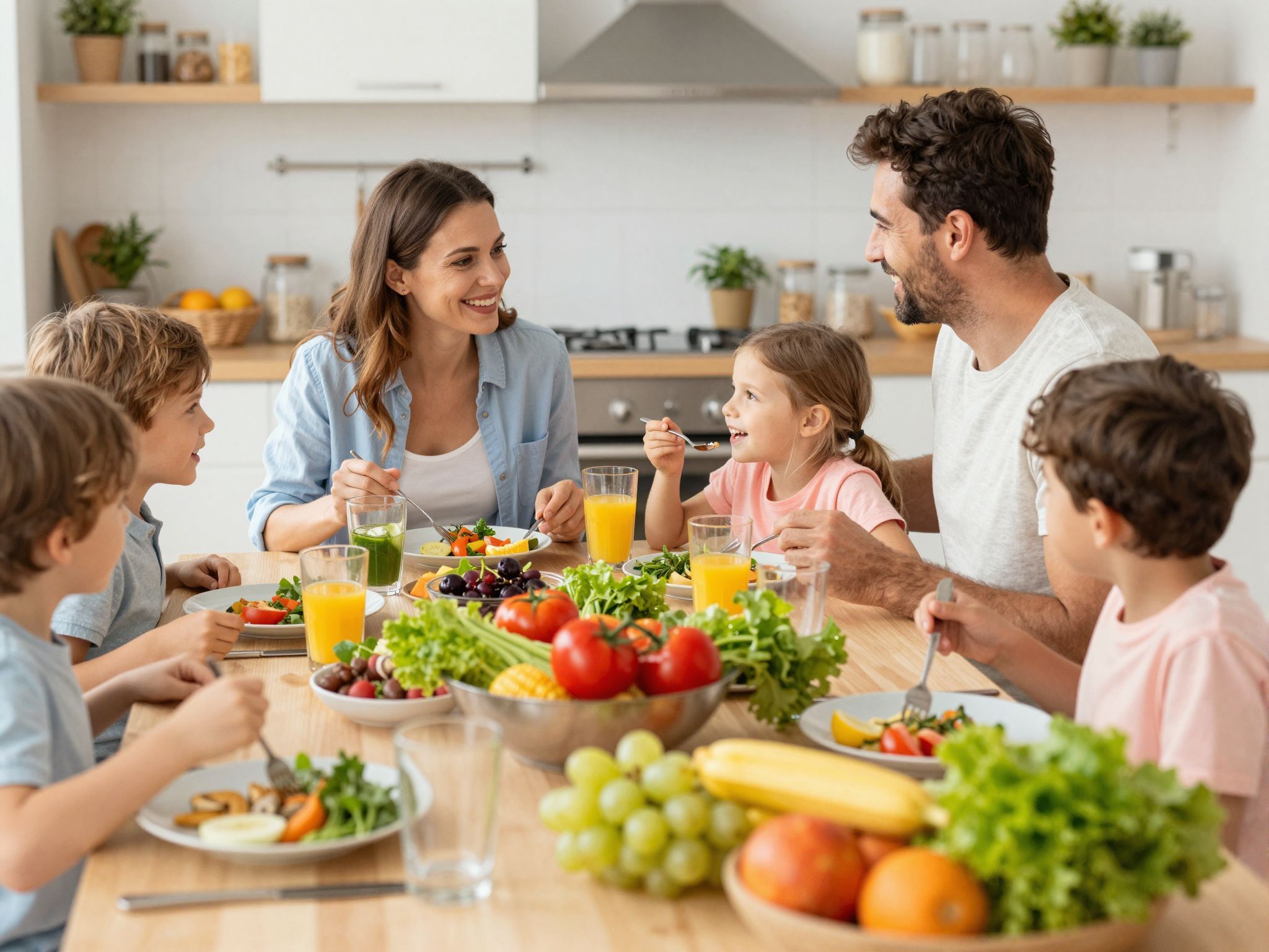 A friss alapanyagok ízei segítik a gyerekek egészséges táplálkozását.