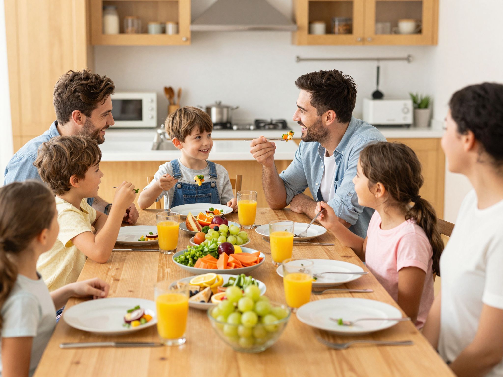A családi étkezések erősítik a kötelékeket és kommunikációt.