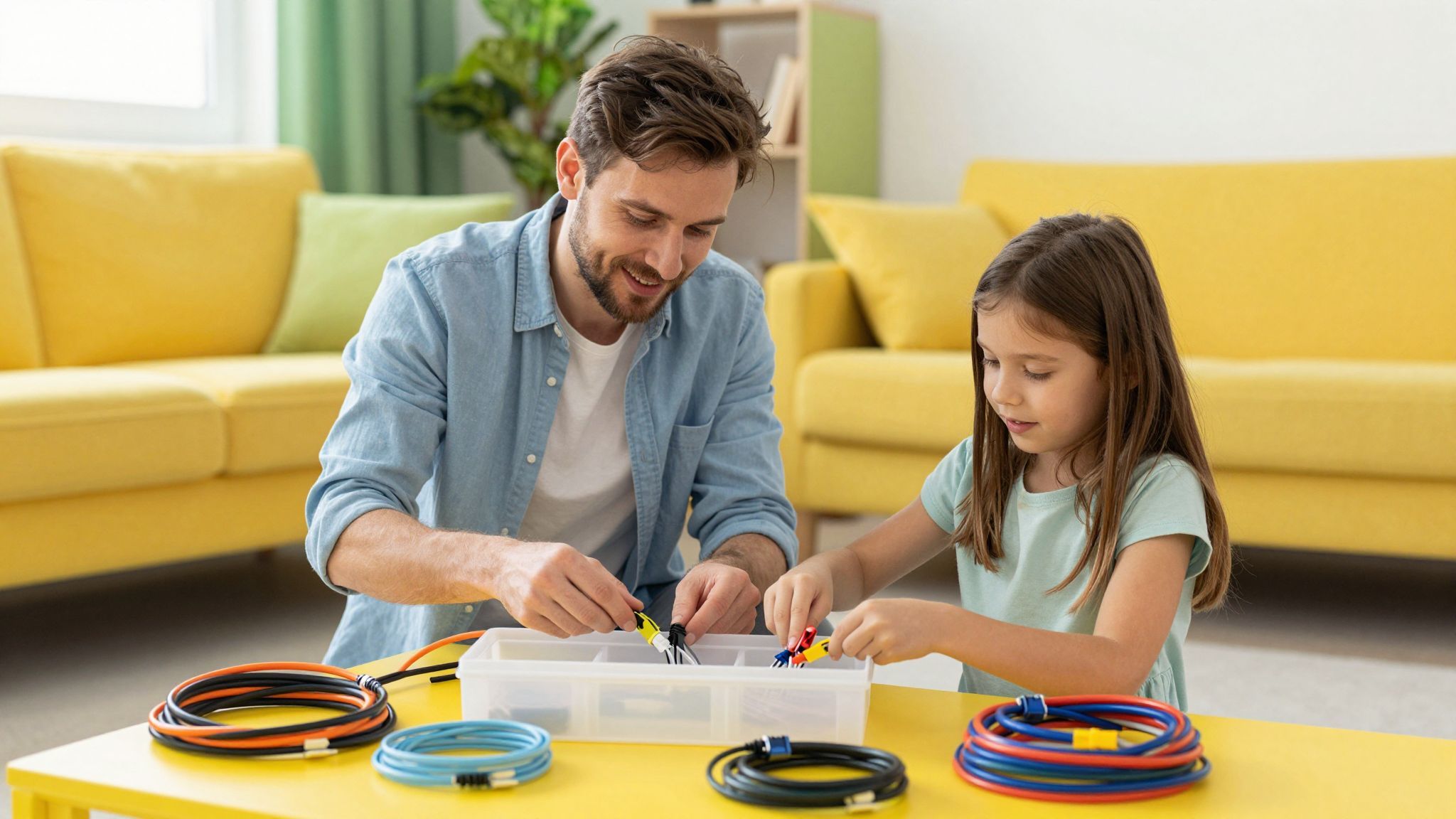 A szakszerű kábelkezelés csökkenti az áramütés kockázatát.