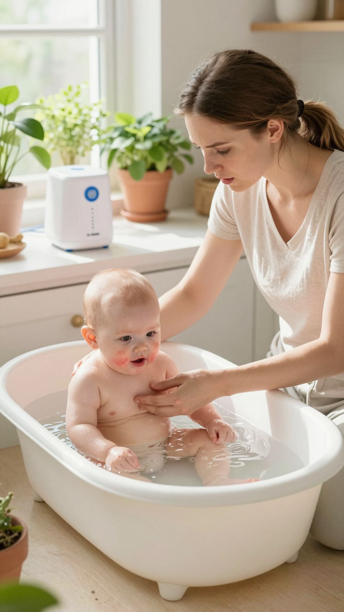 A vízlágyítók csökkenthetik az ekcéma fellángolását babáknál.