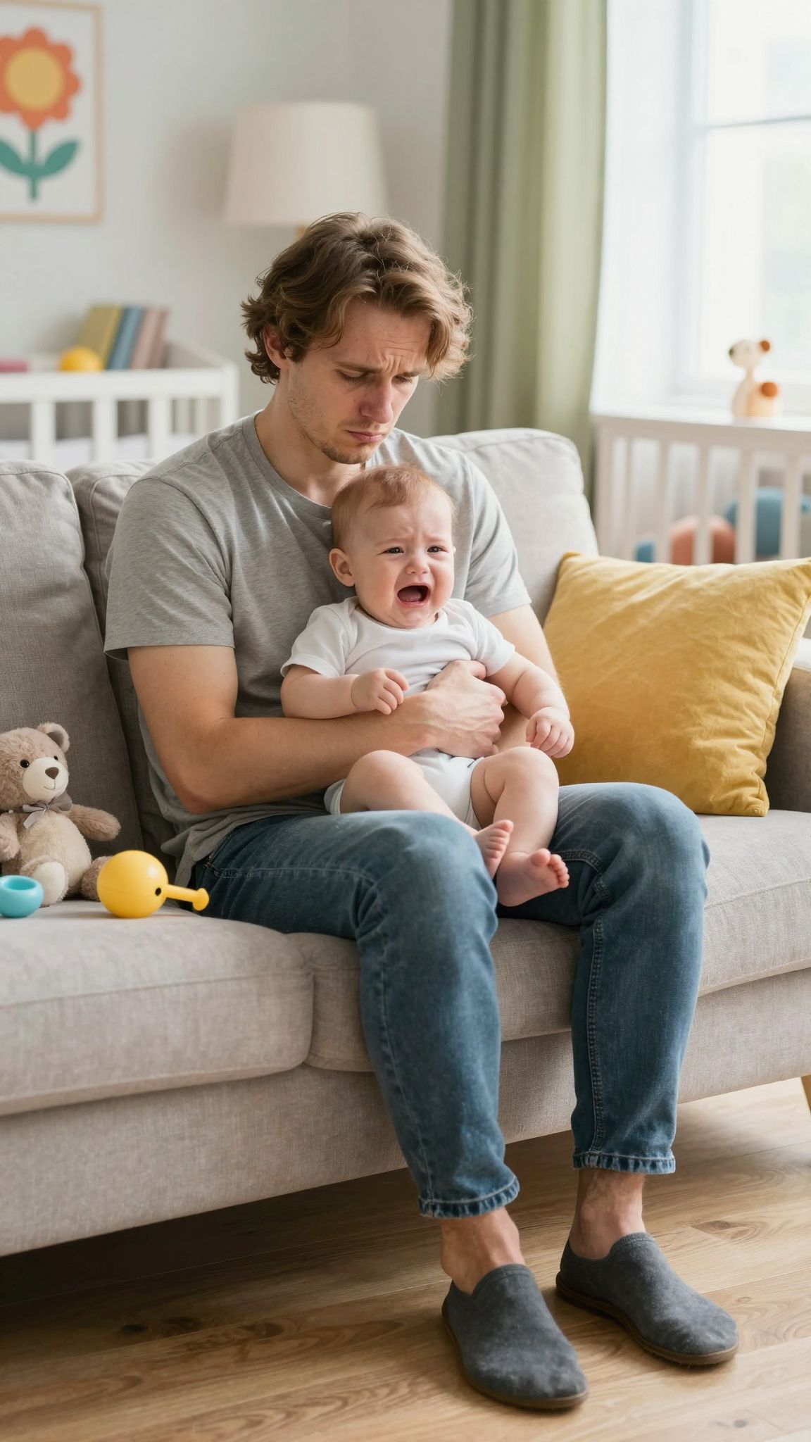 A szülők kimerülése érzelmi terhelést okoz a babákra.