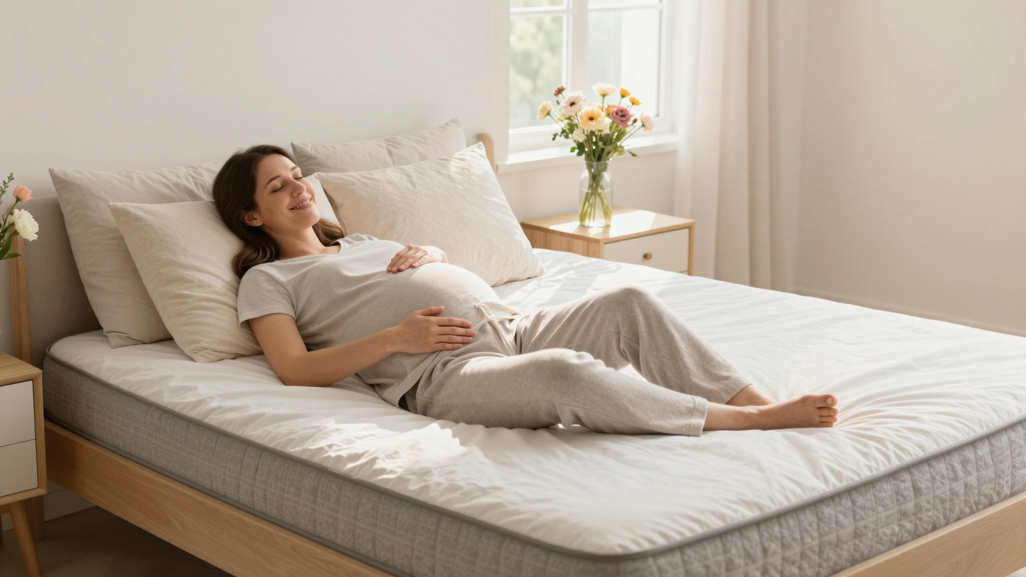 A megfelelő matrac segíthet enyhíteni a terhességi fájdalmakat.