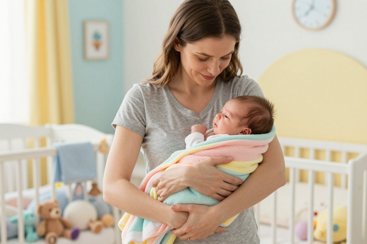 A biztonságos pólyázás erősíti a gyermek érzelmi kötődését.