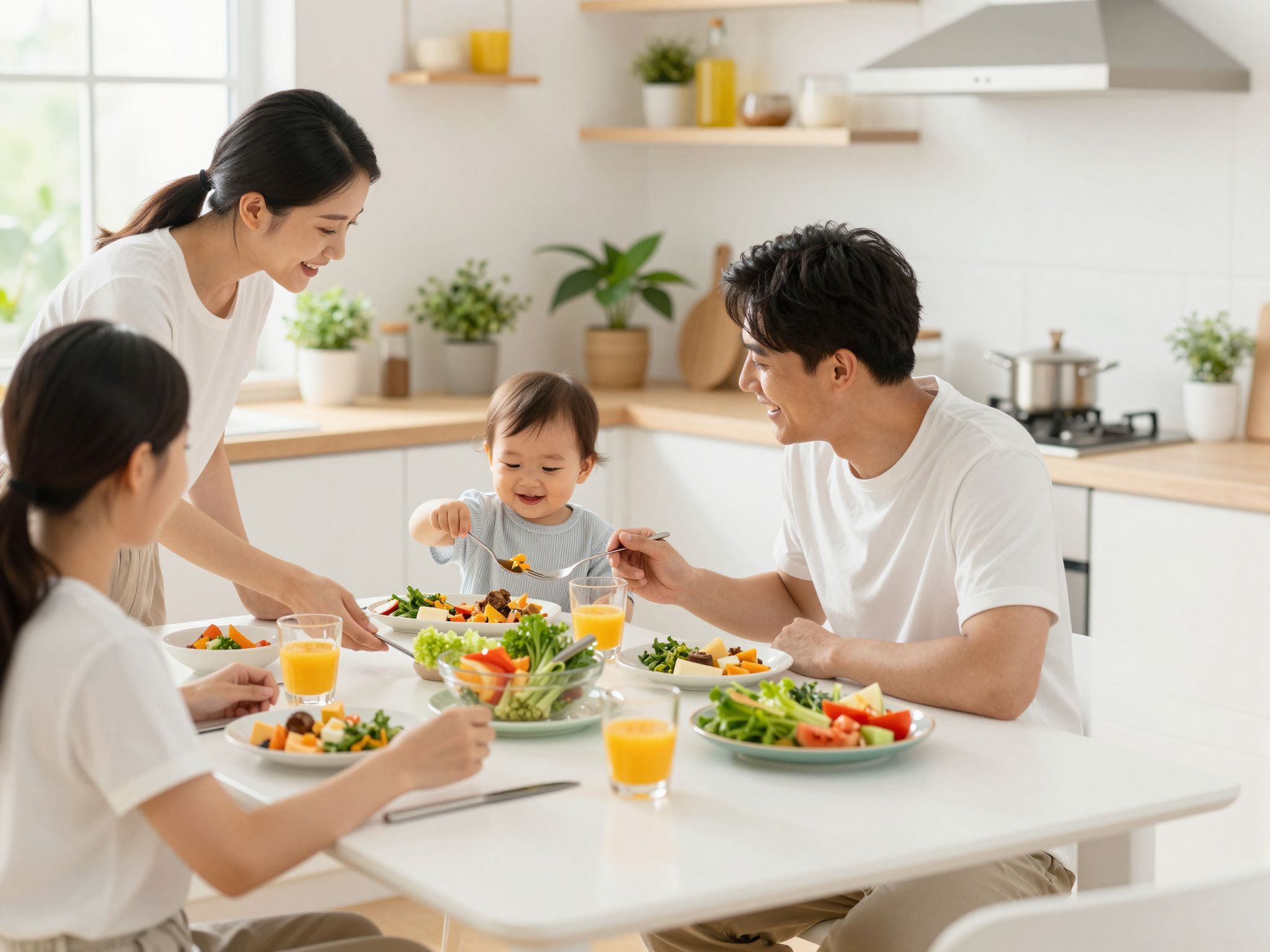 Az etetés hozzájárul a biztonságérzet és stabilitás kialakulásához.