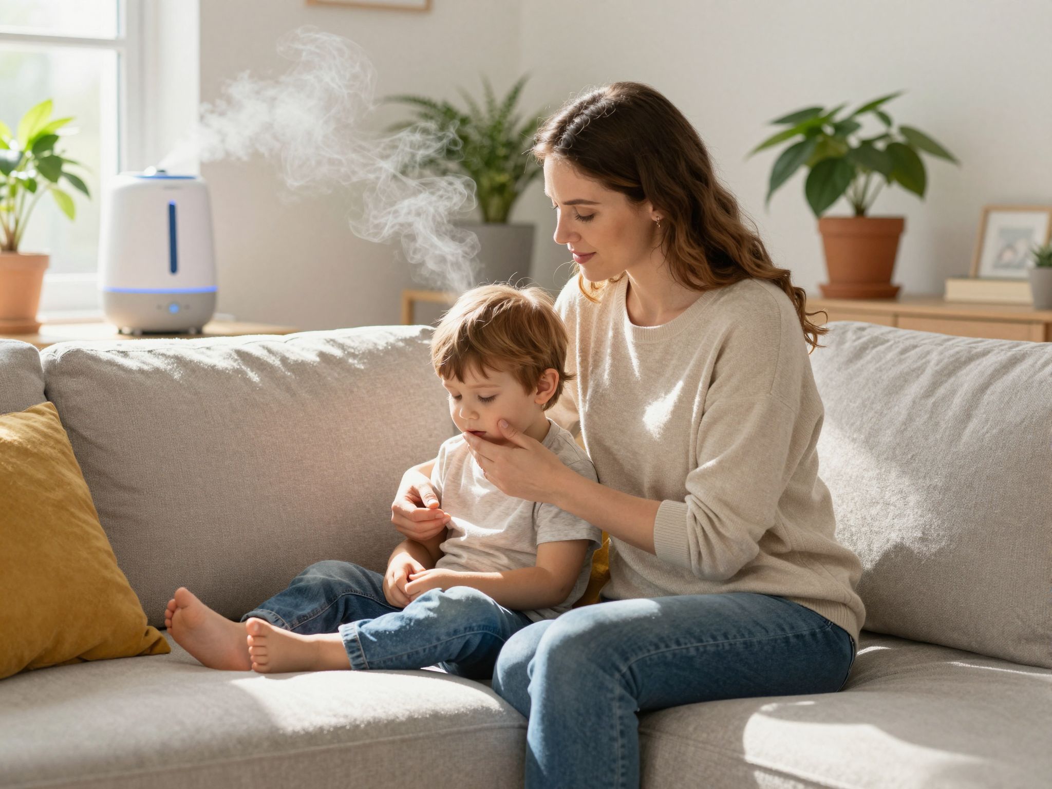 A megfelelő párásítás segít a köhögés enyhítésében.