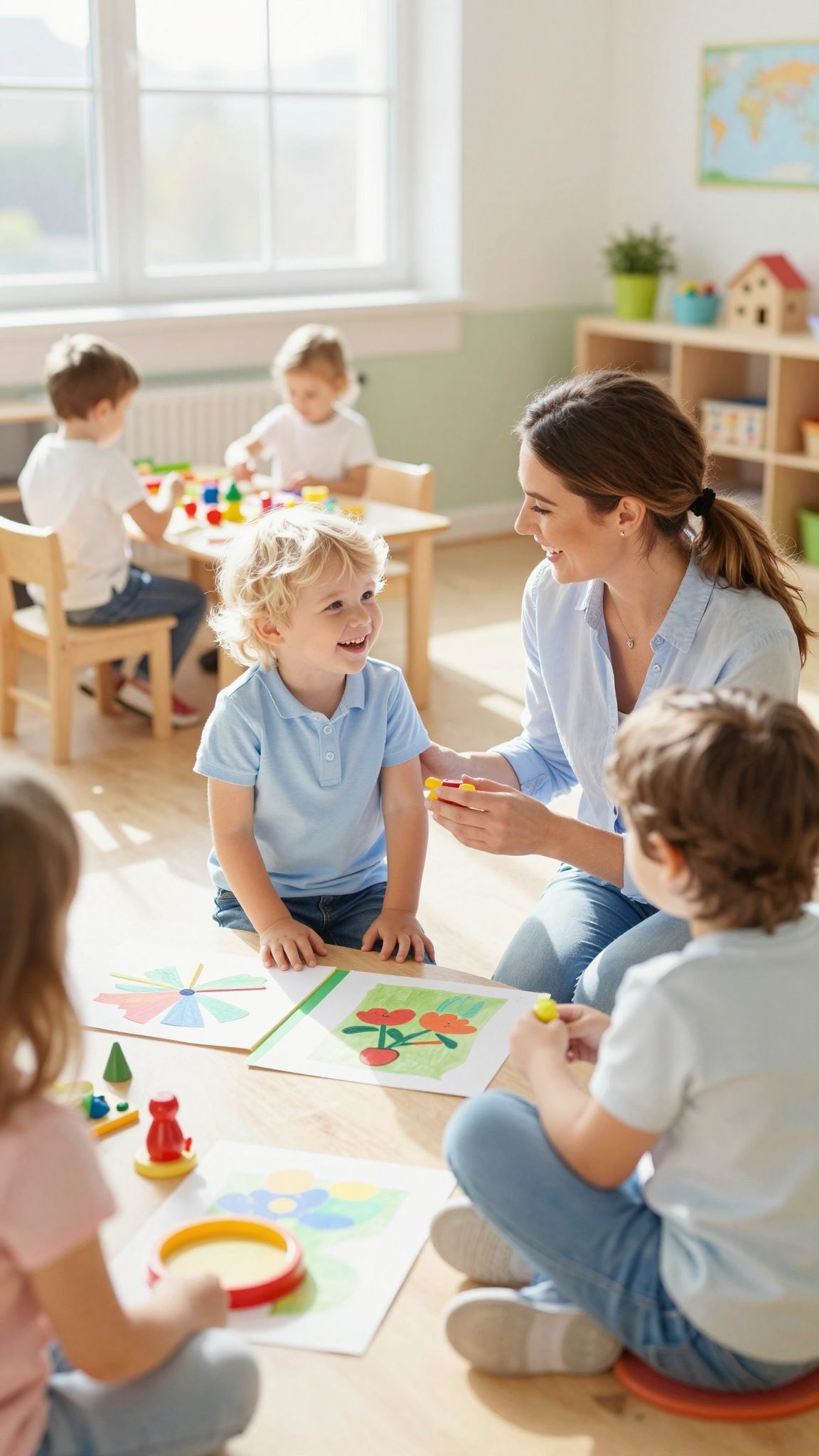 Az óvoda közössége segíti a gyerekek szocializációját.