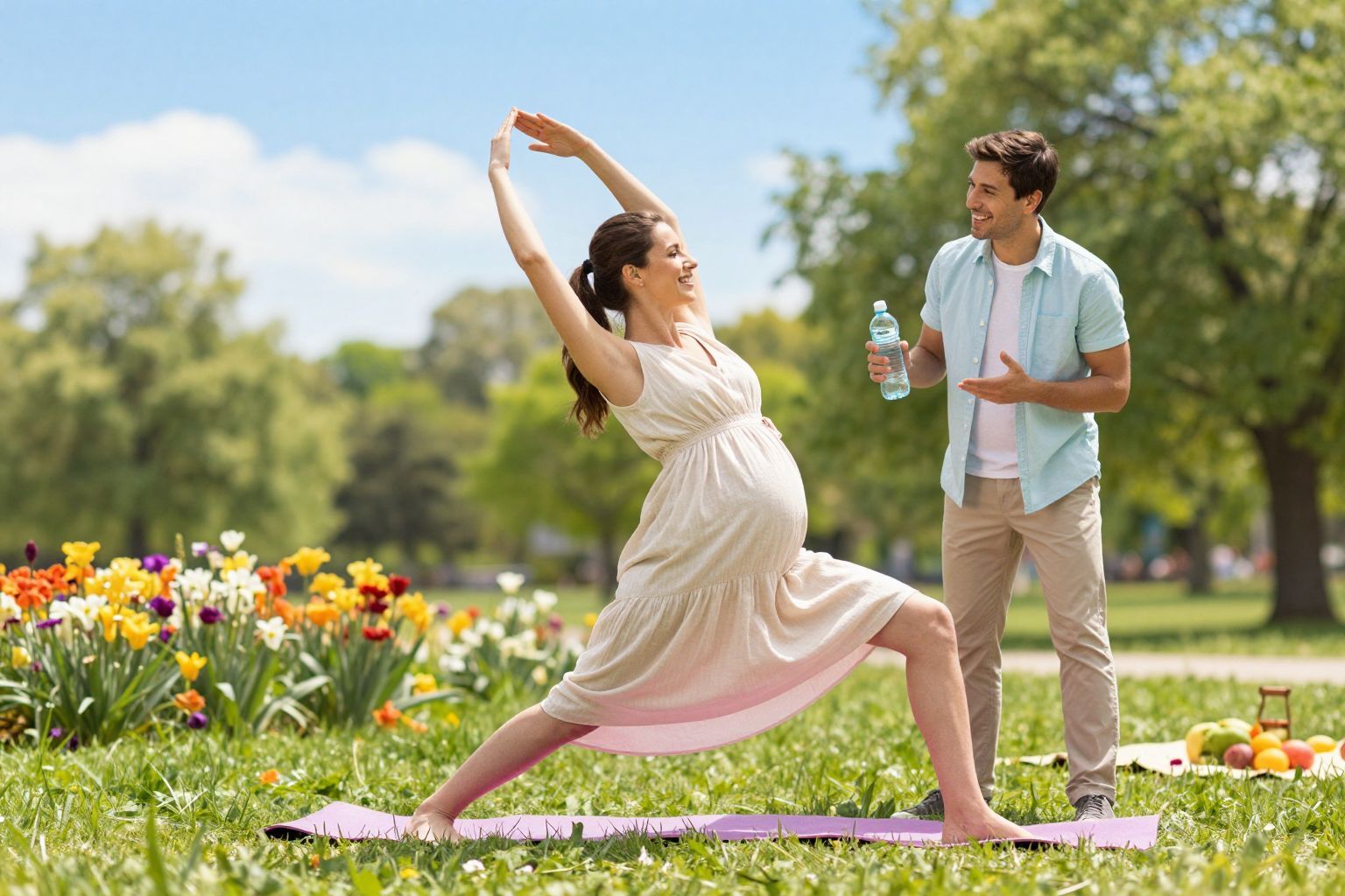 Aktív életvitel segíti a terhesség egészséges lefolyását.